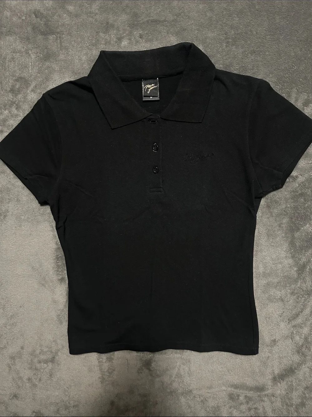 Black Kids Polo Tee - Classic Short Sleeve
